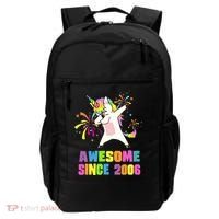 Awesome Since 2006 Unicorn 17 Years Old 17th Birthday Backpack thumb 0