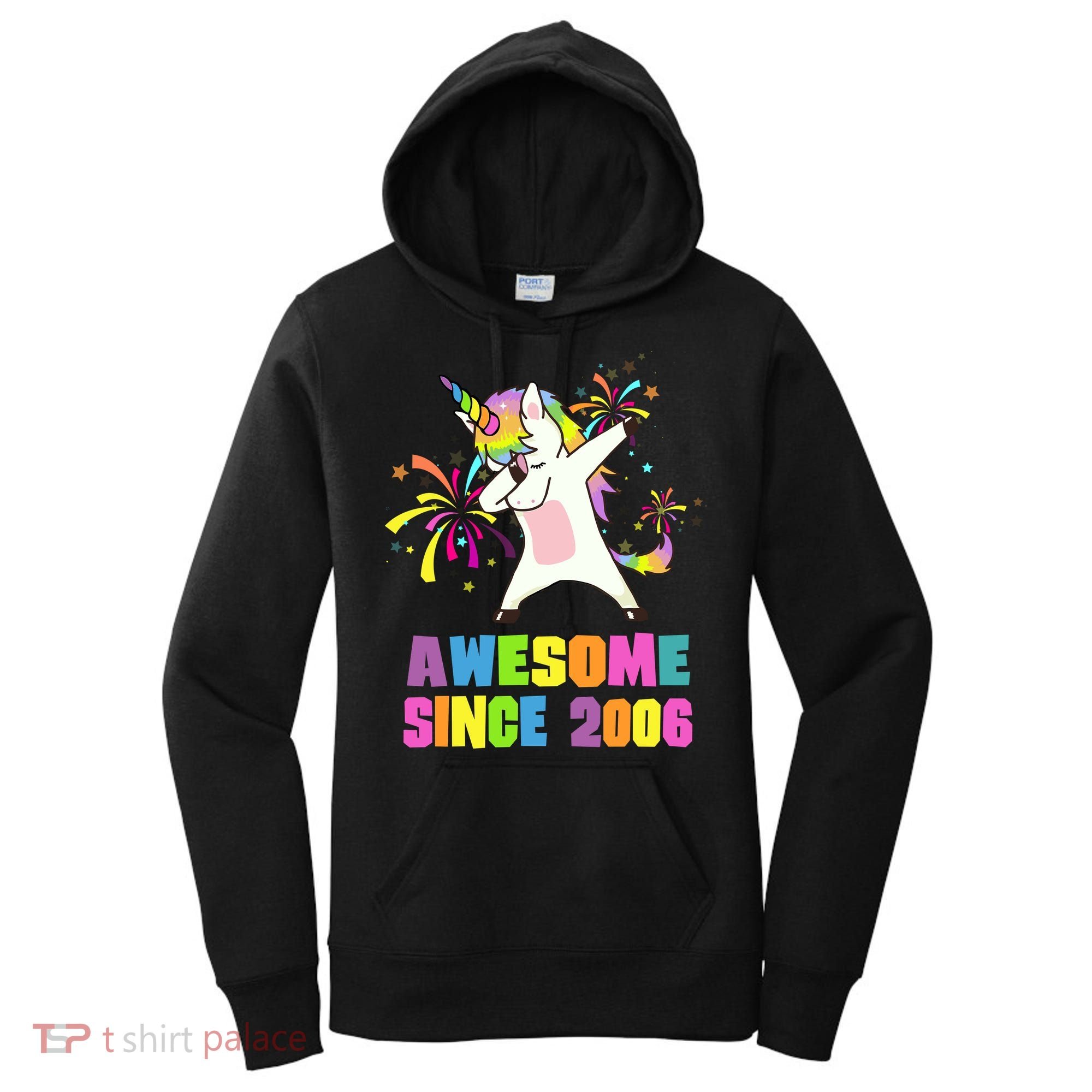 Awesome Since 2006 Unicorn 17 Years Old 17th Birthday Women's Hoodie
