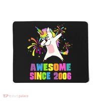 Awesome Since 2006 Unicorn 17 Years Old 17th Birthday Mousepad thumb 0