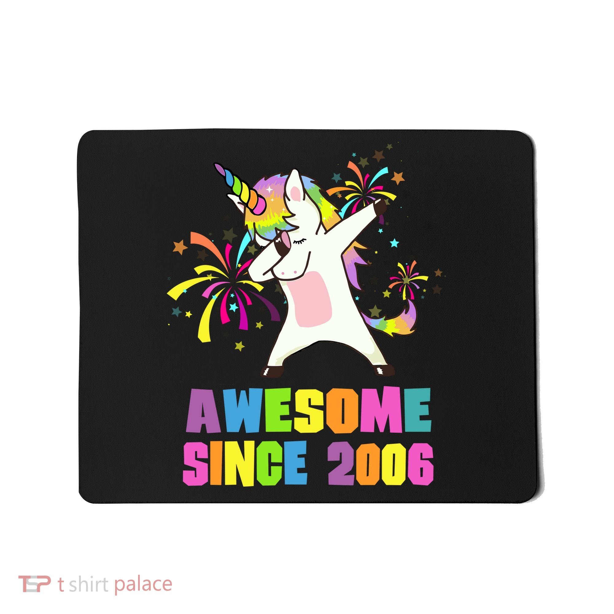 Awesome Since 2006 Unicorn 17 Years Old 17th Birthday Mousepad