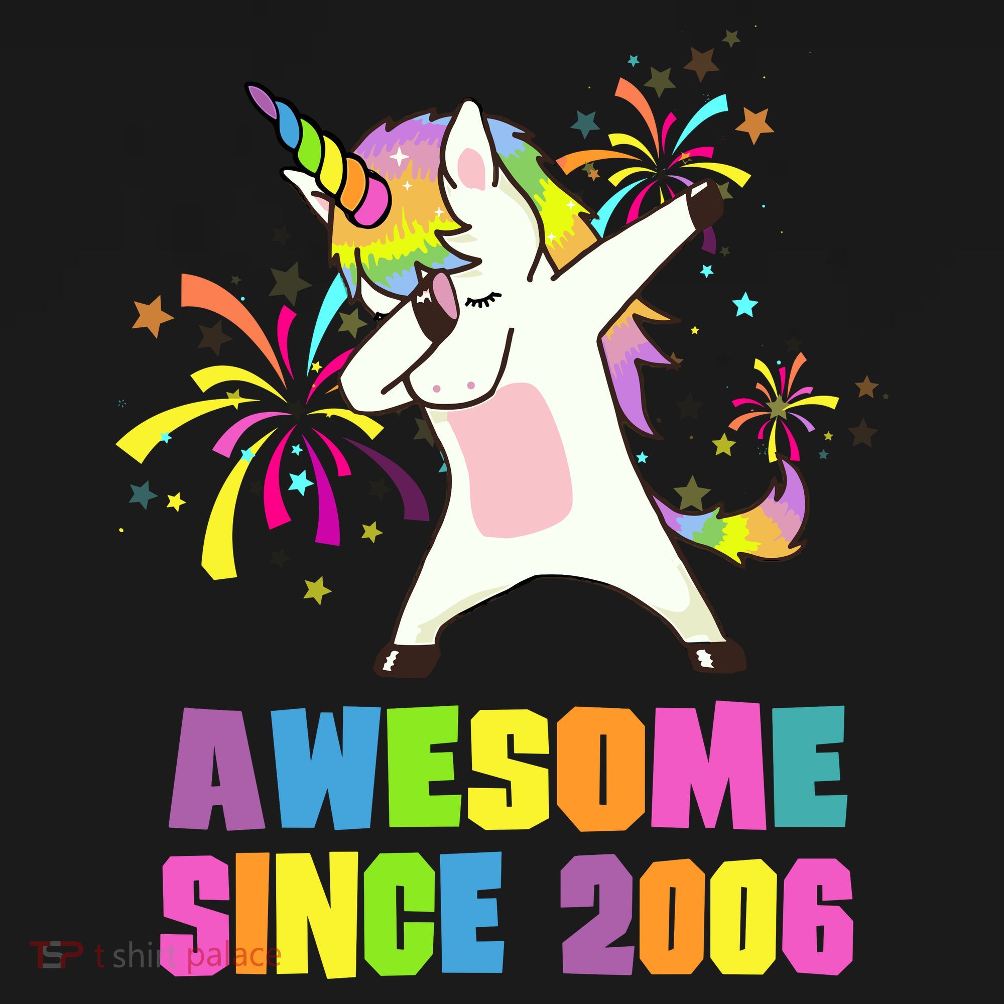Awesome Since 2006 Unicorn 17 Years Old 17th Birthday Mousepad