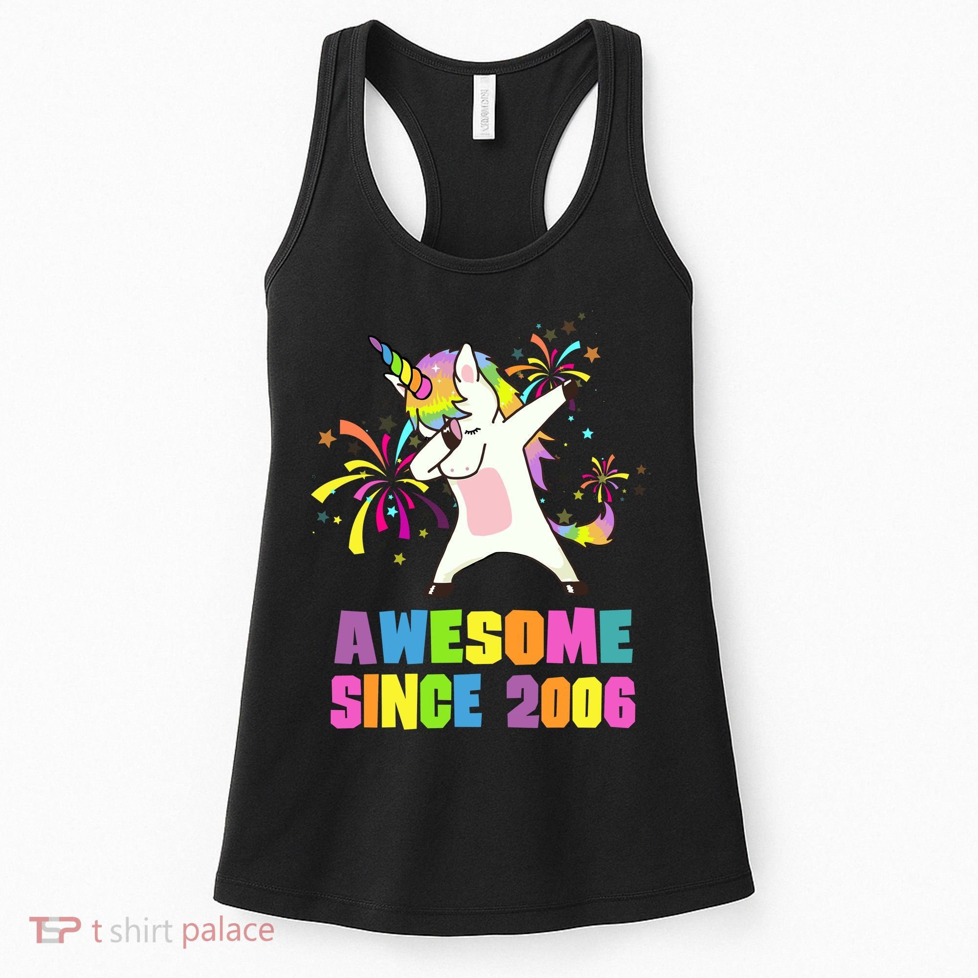 Awesome Since 2006 Unicorn 17 Years Old 17th Birthday Women's Tank Top