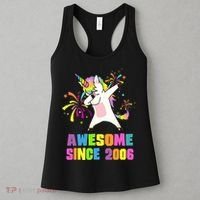 Awesome Since 2006 Unicorn 17 Years Old 17th Birthday Women's Tank Top thumb 3