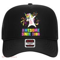 Awesome Since 2006 Unicorn 17 Years Old 17th Birthday Hat thumb 0