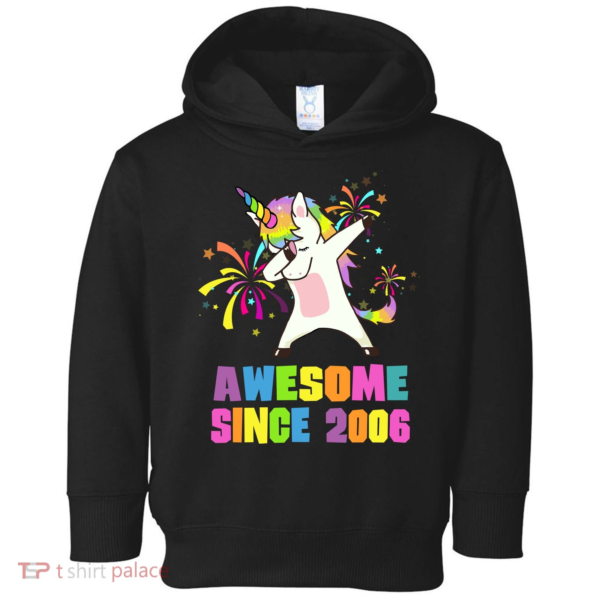 Awesome Since 2006 Unicorn 17 Years Old 17th Birthday Toddler Hoodie