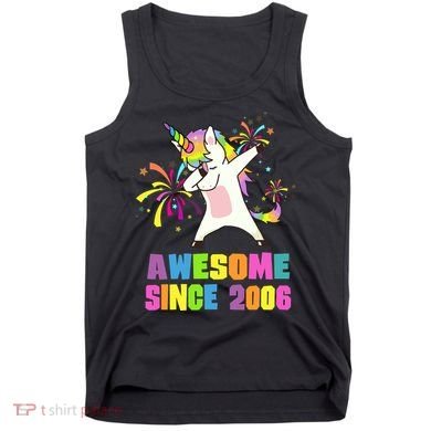 Awesome Since 2006 Unicorn 17 Years Old 17th Birthday Tank Top