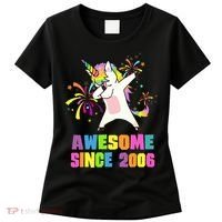 Awesome Since 2006 Unicorn 17 Years Old 17th Birthday Women's T-Shirt thumb 0
