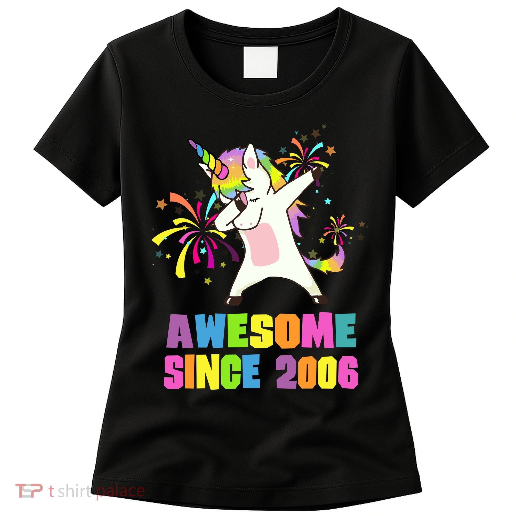 Awesome Since 2006 Unicorn 17 Years Old 17th Birthday Women's T-Shirt