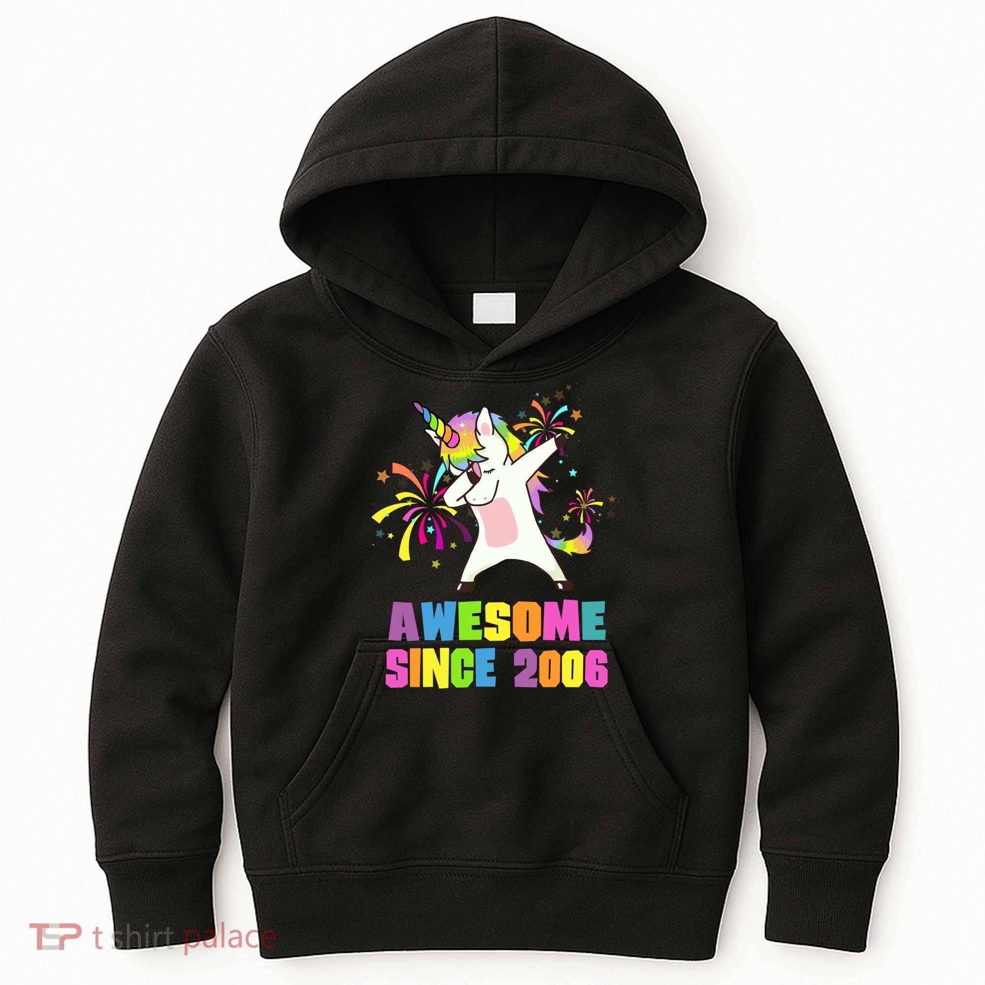 Awesome Since 2006 Unicorn 17 Years Old 17th Birthday Kids Hoodie