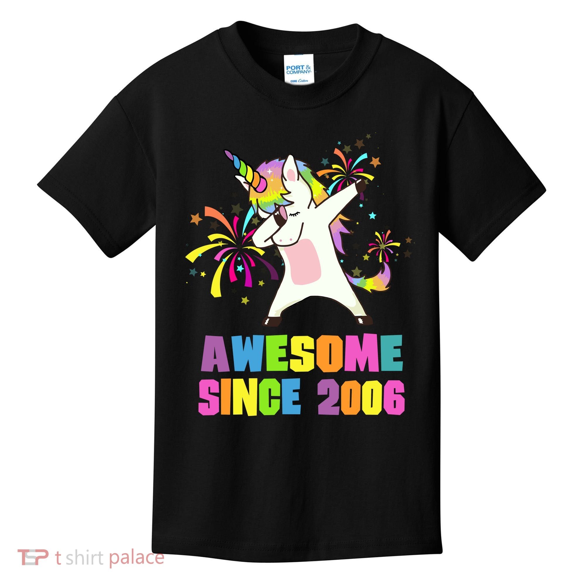 Awesome Since 2006 Unicorn 17 Years Old 17th Birthday Kids T-Shirt