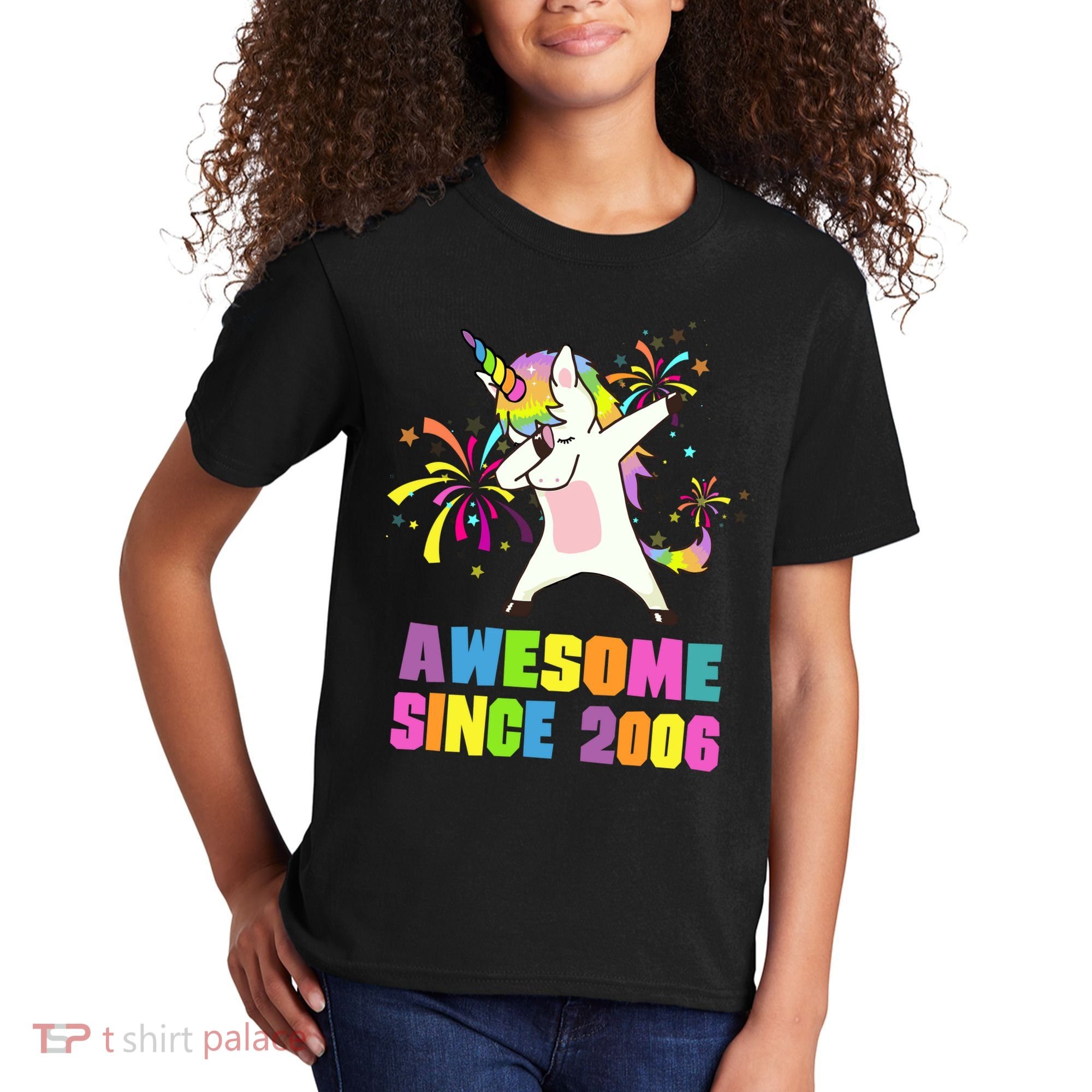 Awesome Since 2006 Unicorn 17 Years Old 17th Birthday Kids T-Shirt