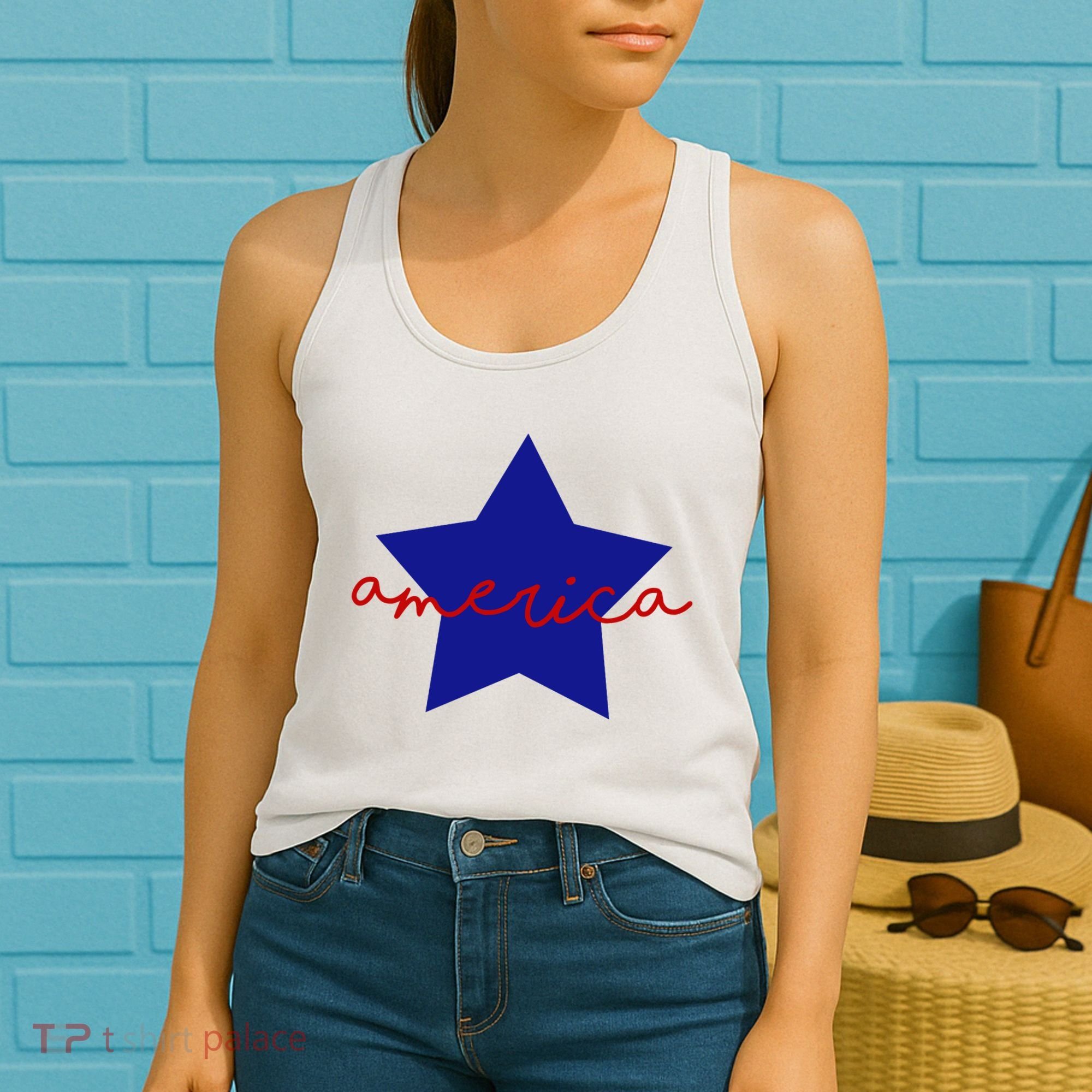 America Star 4th Of July Celebration Women's Tank Top