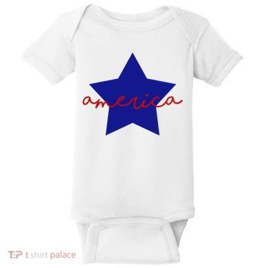 America Star 4th Of July Celebration Baby Bodysuit
