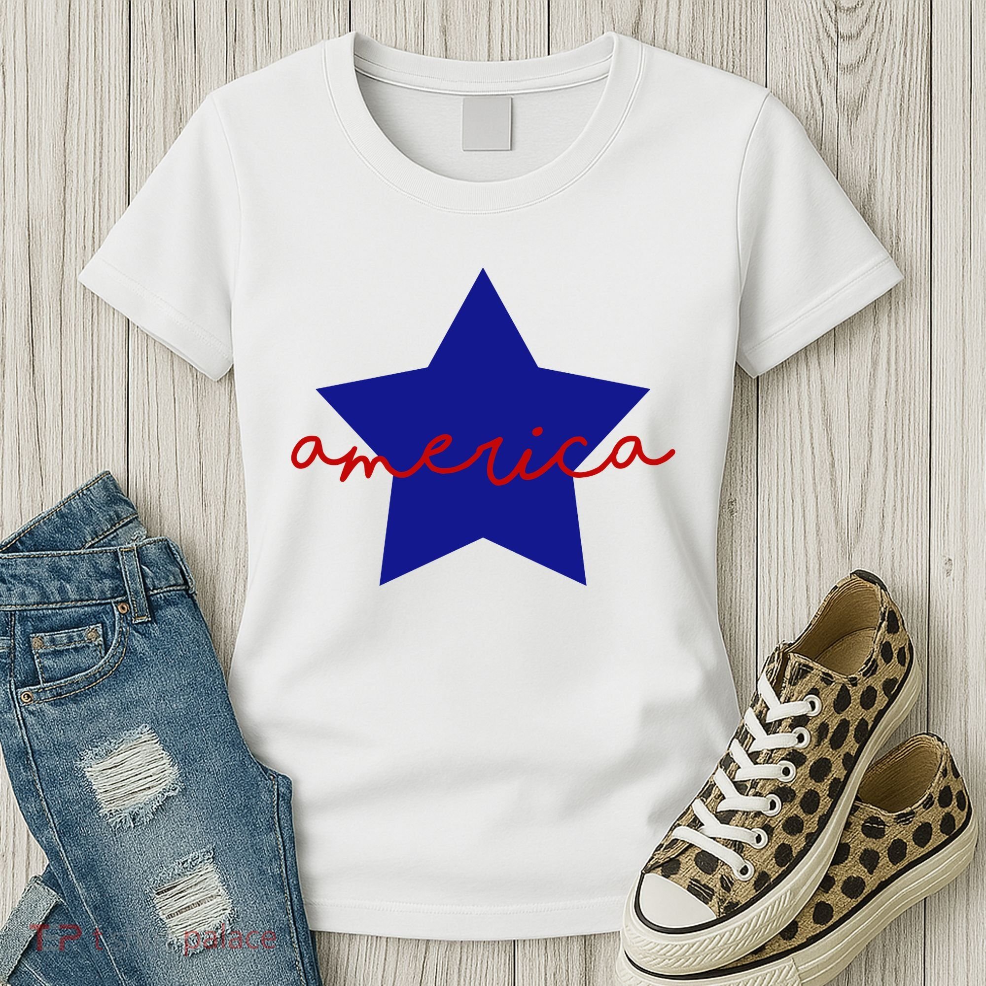 America Star 4th Of July Celebration Women's T-Shirt