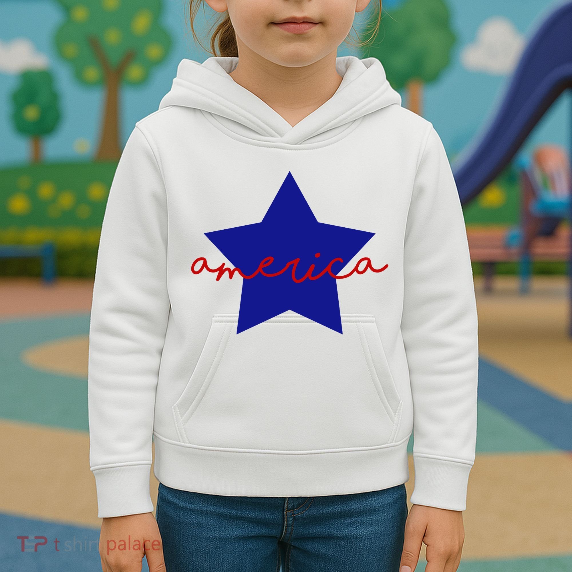 America Star 4th Of July Celebration Kids Hoodie