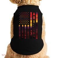 Arizona Sunset American Flag Flagstaff Tucson State Resident Doggie Tank thumb 0