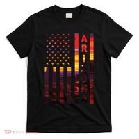 Arizona Sunset American Flag Flagstaff Tucson State Resident T-Shirt thumb 0