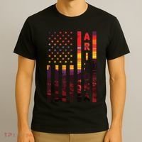 Arizona Sunset American Flag Flagstaff Tucson State Resident T-Shirt thumb 3