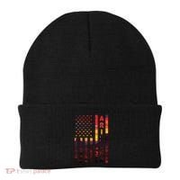 Arizona Sunset American Flag Flagstaff Tucson State Resident Beanie thumb 0