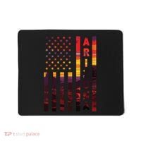 Arizona Sunset American Flag Flagstaff Tucson State Resident Mousepad thumb 0