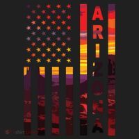 Arizona Sunset American Flag Flagstaff Tucson State Resident Hat thumb 2