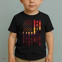 Arizona Sunset American Flag Flagstaff Tucson State Resident Toddler T-Shirt thumb 2