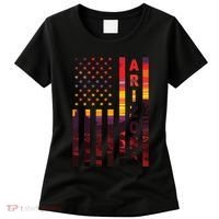 Arizona Sunset American Flag Flagstaff Tucson State Resident Women's T-Shirt thumb 0