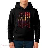 Arizona Sunset American Flag Flagstaff Tucson State Resident Kids Hoodie thumb 4
