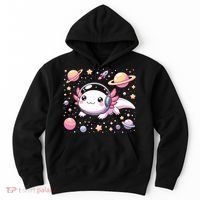Astrolotl Space Axolotl - Kawaii Japanese Anime Axolotl Hoodie thumb 0