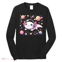 Astrolotl Space Axolotl - Kawaii Japanese Anime Axolotl Long Sleeve Shirt thumb 0