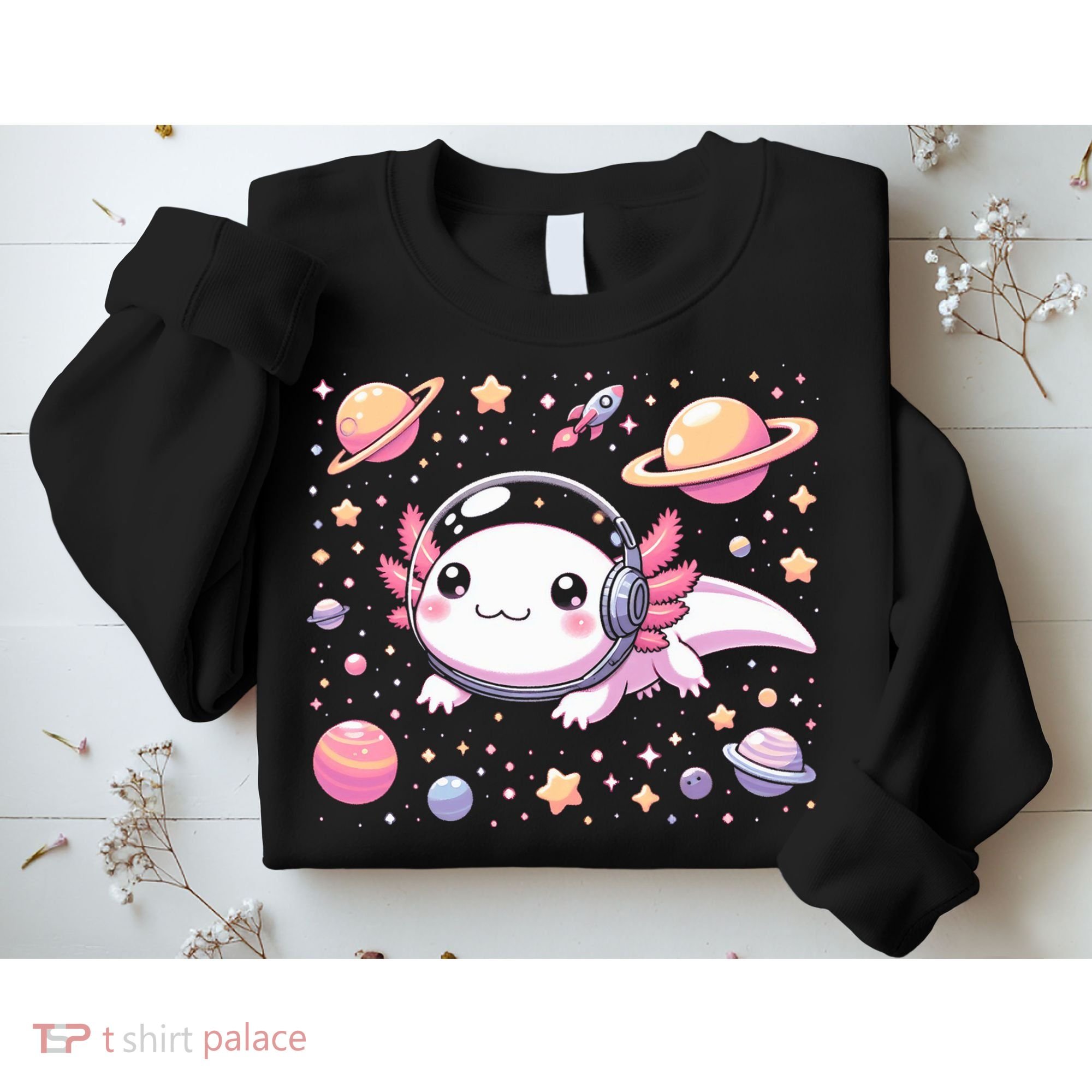 Astrolotl Space Axolotl - Kawaii Japanese Anime Axolotl Sweatshirt