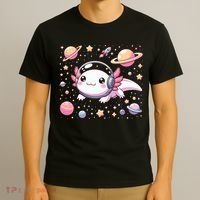 Astrolotl Space Axolotl - Kawaii Japanese Anime Axolotl T-Shirt thumb 3