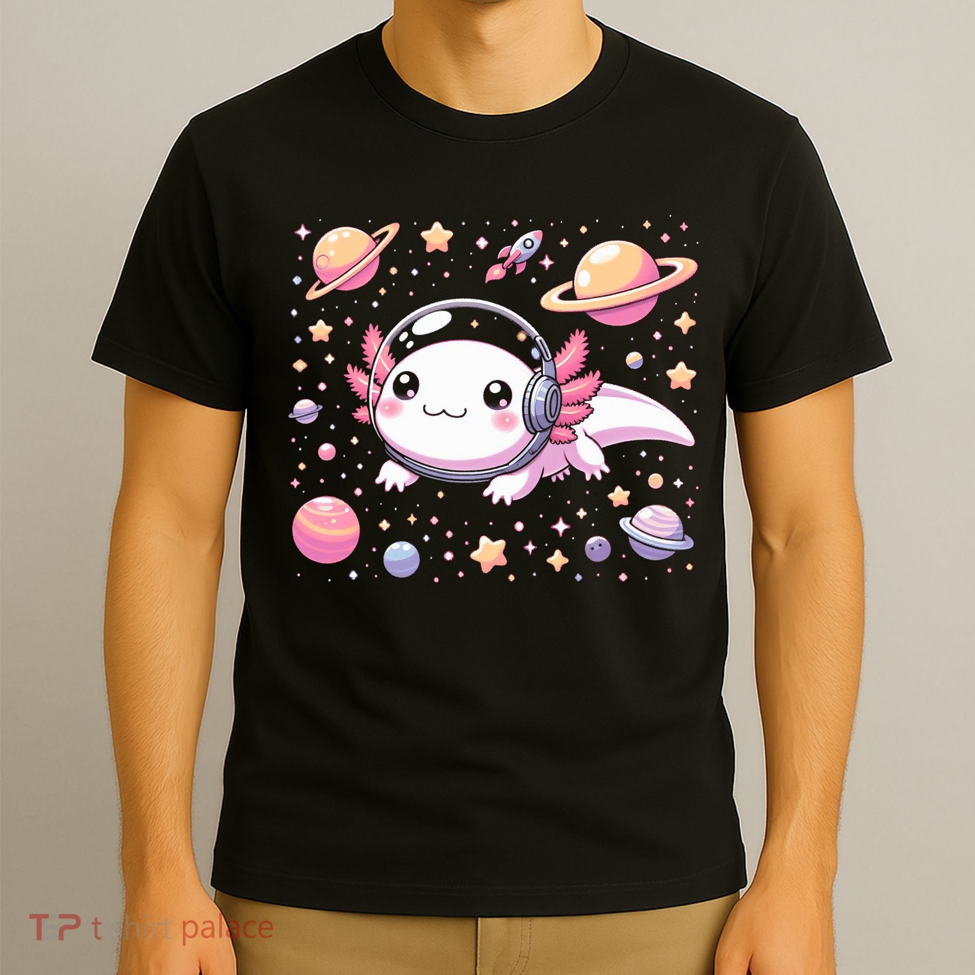 Astrolotl Space Axolotl - Kawaii Japanese Anime Axolotl T-Shirt