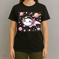 Astrolotl Space Axolotl - Kawaii Japanese Anime Axolotl T-Shirt thumb 4