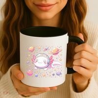Astrolotl Space Axolotl - Kawaii Japanese Anime Axolotl Coffee Mug thumb 3