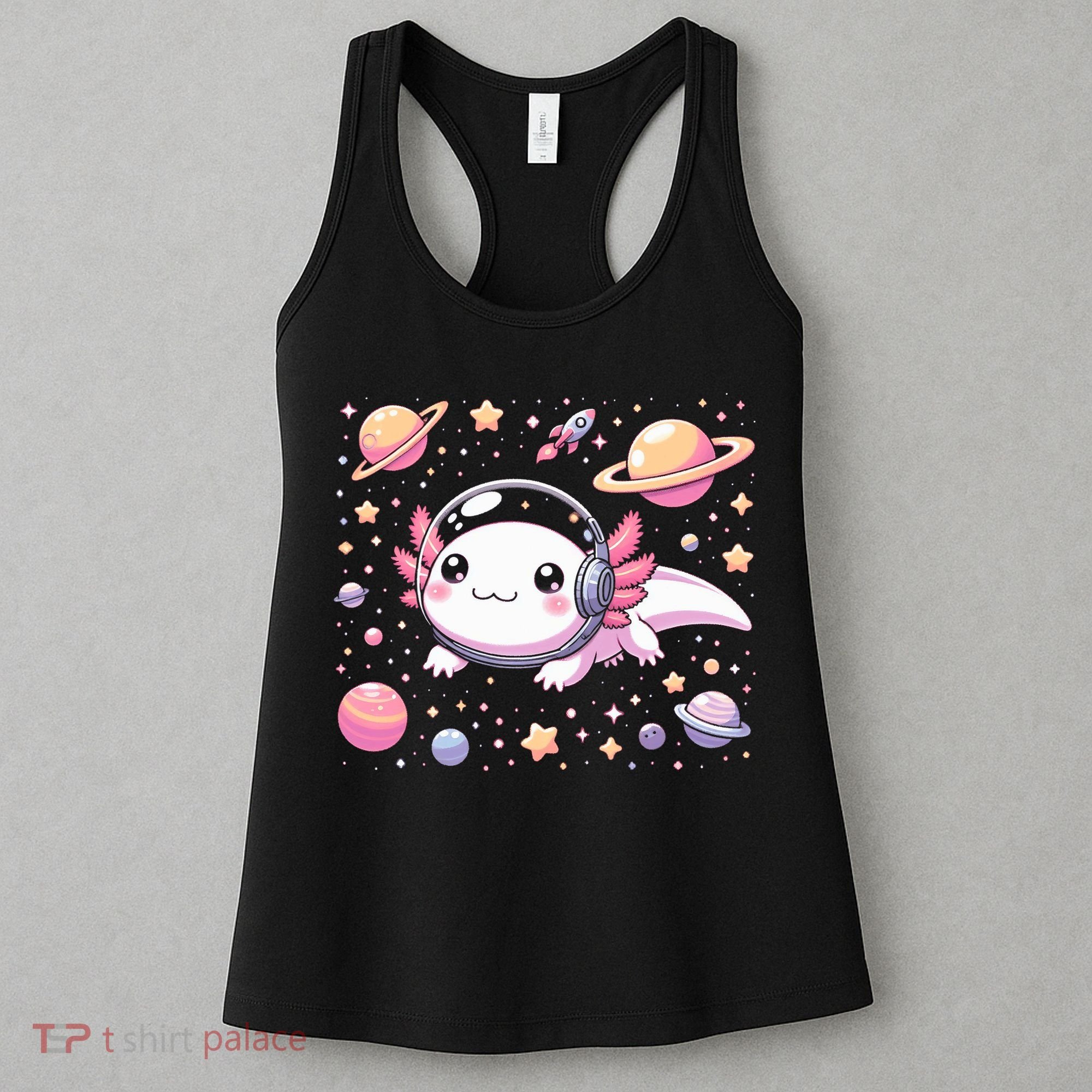 Astrolotl Space Axolotl - Kawaii Japanese Anime Axolotl Women's Tank Top