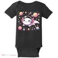 Astrolotl Space Axolotl - Kawaii Japanese Anime Axolotl Baby Bodysuit thumb 0