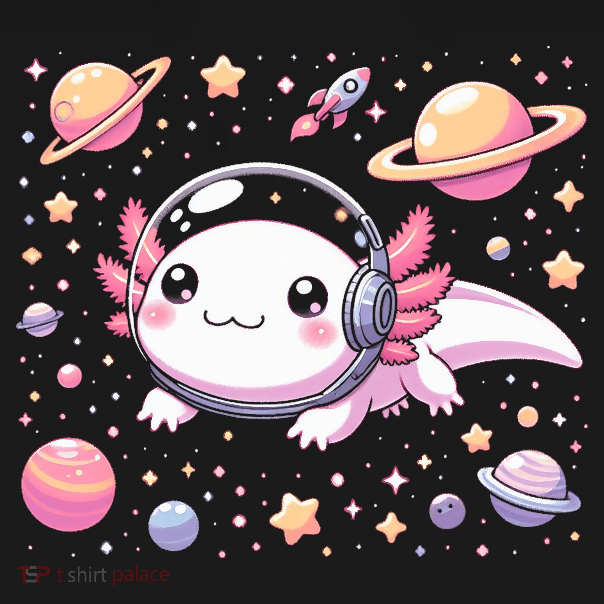 Astrolotl Space Axolotl - Kawaii Japanese Anime Axolotl Baby Bodysuit