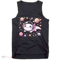 Astrolotl Space Axolotl - Kawaii Japanese Anime Axolotl Tank Top thumb 0
