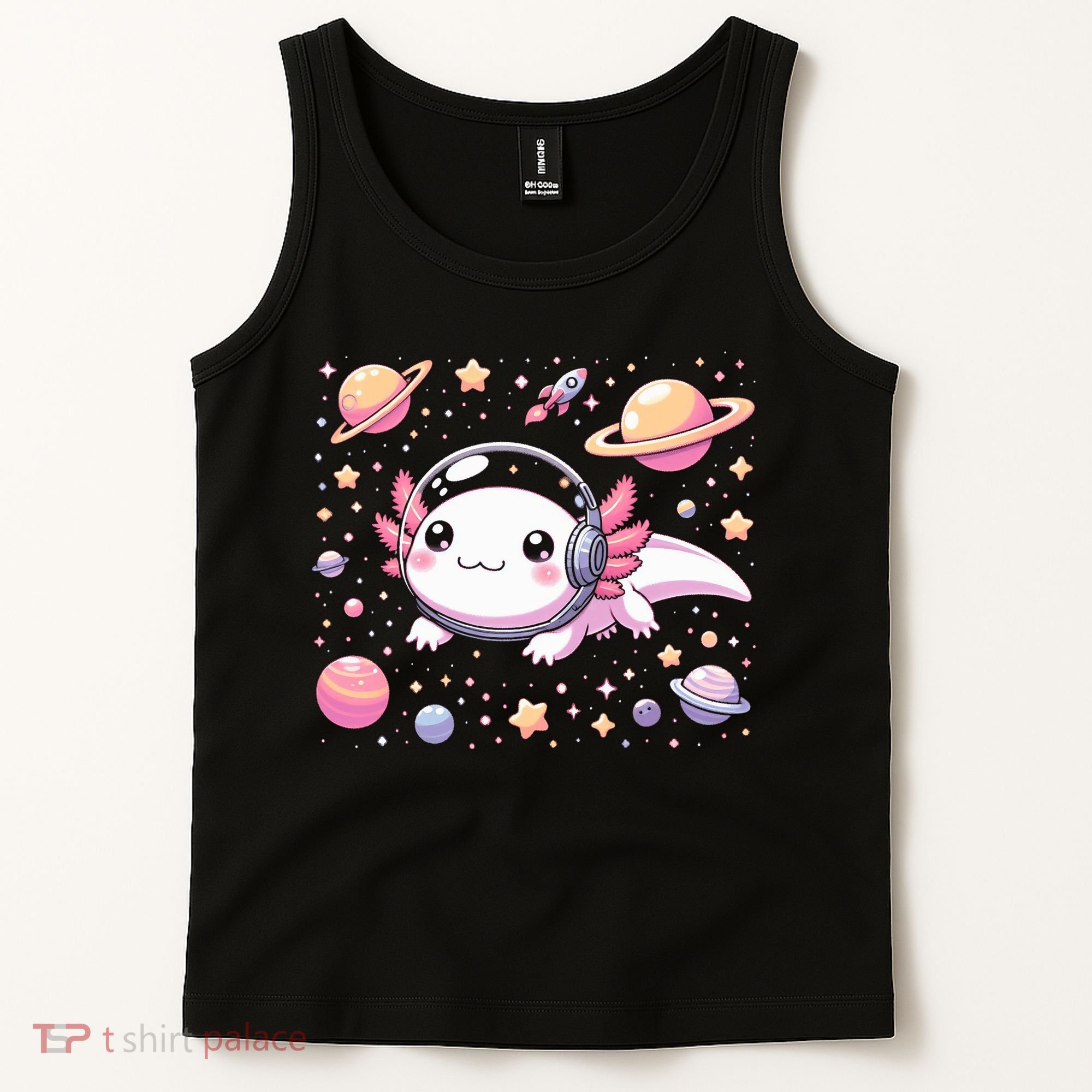 Astrolotl Space Axolotl - Kawaii Japanese Anime Axolotl Tank Top