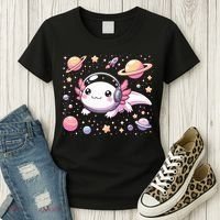 Astrolotl Space Axolotl - Kawaii Japanese Anime Axolotl Women's T-Shirt thumb 3