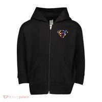 Autism Superhero Toddler Zip Fleece Hoodie thumb 0