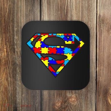 Autism Superhero Coaster