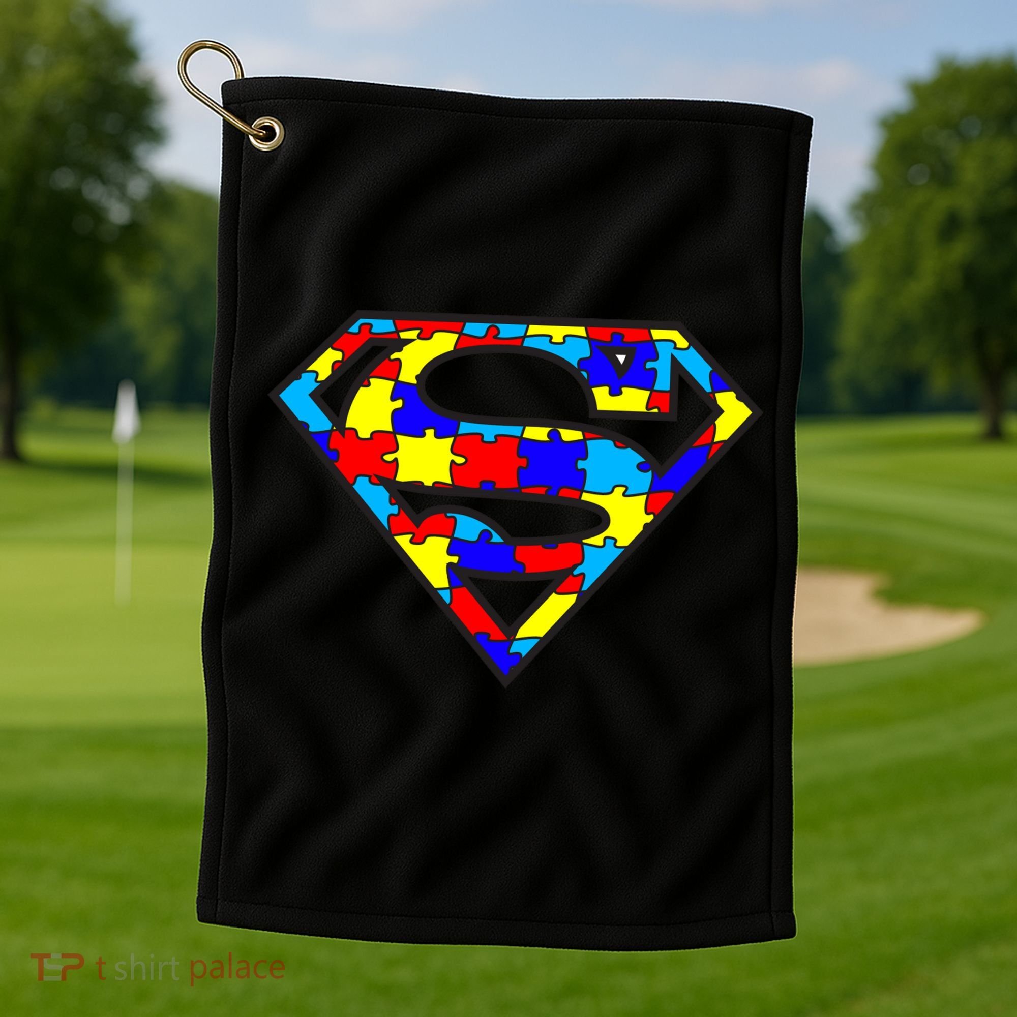 Autism Superhero Golf Towel