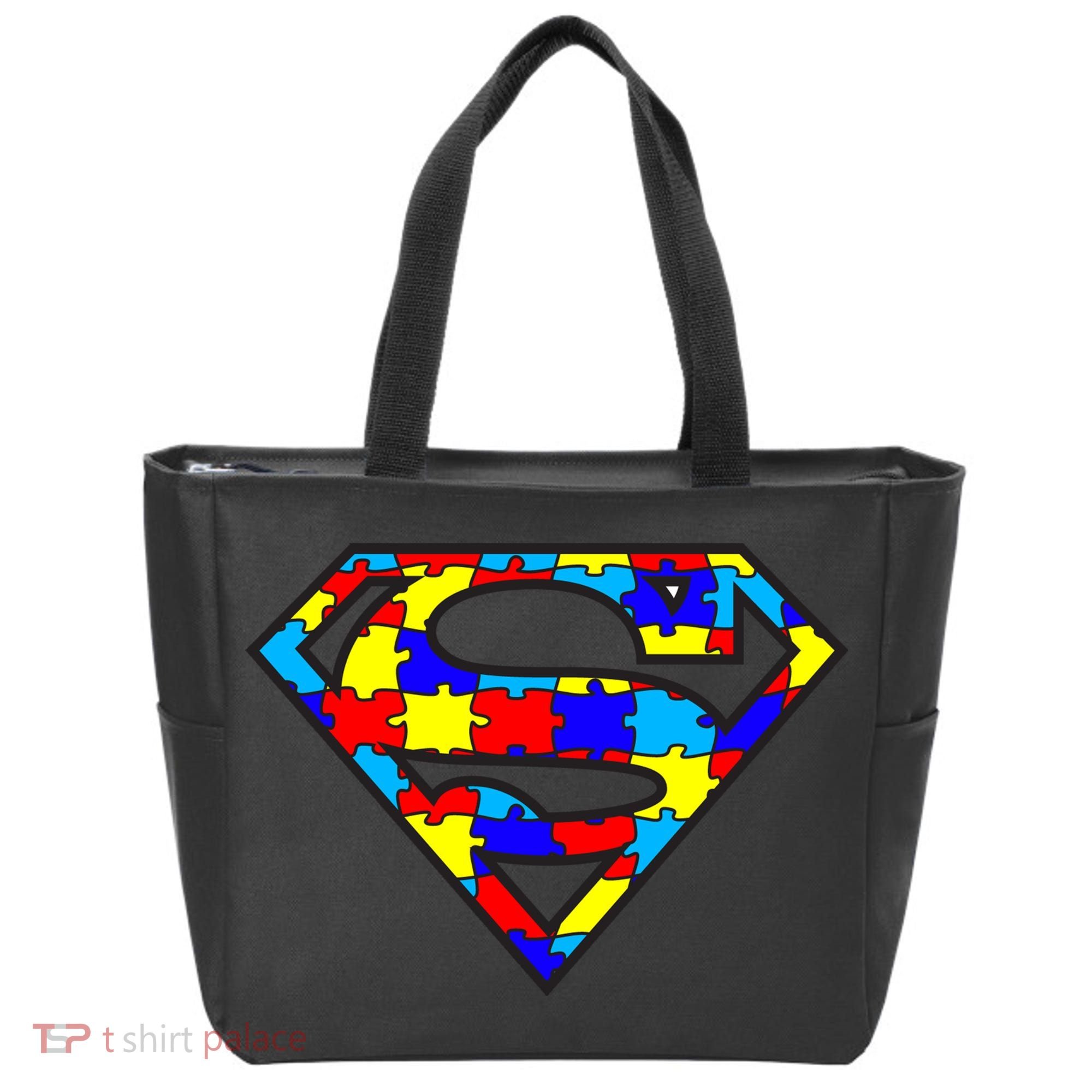 Autism Superhero Tote Bag