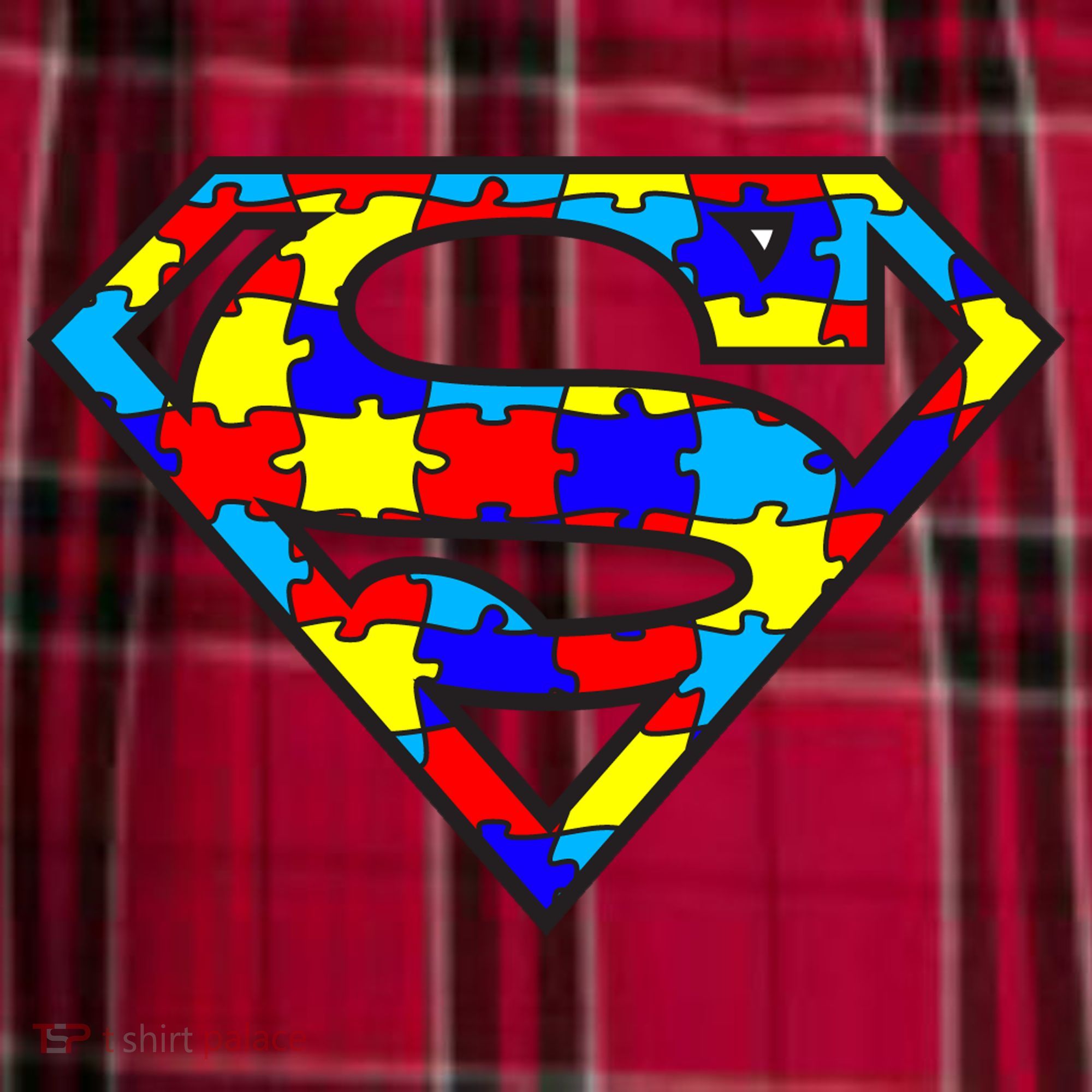 Autism Superhero Women's Flannel Plaid Pajama Pants