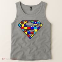 Autism Superhero Tank Top thumb 2