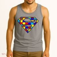 Autism Superhero Tank Top thumb 3