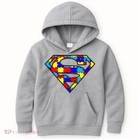 Autism Superhero Kids Hoodie thumb 0