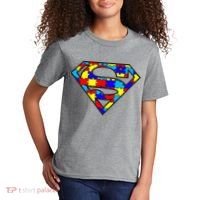 Autism Superhero Kids T-Shirt thumb 2